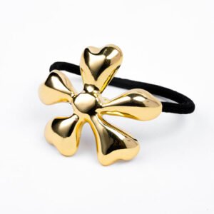 Gleaming Petal Ponytail Tie